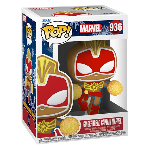 Funko POP! FK50661 Gingerbread Captain Marvel